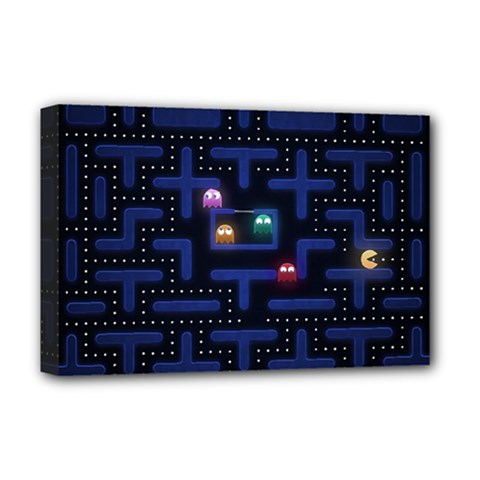 Retro Games Deluxe Canvas 18  X 12  (stretched) by Cendanart