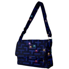 Retro Games Full Print Messenger Bag (l) by Cendanart