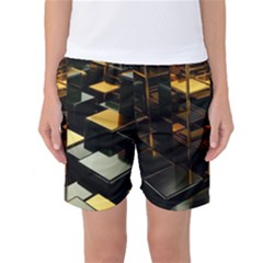 Abstract Shiny Pattern Women s Basketball Shorts by Grandong