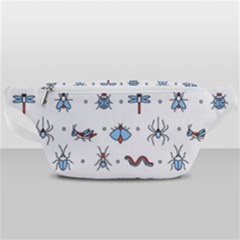 Insects Icons Square Seamless Pattern Waist Bag  by Bedest