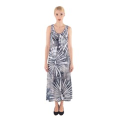 Gray Firework Sleeveless Maxi Dress by CoolDesigns