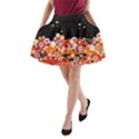 Dark Blossom Japanese Style Cherry Blossom A-Line Pocket Skirt View1