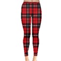 Red Xmas Plaid Inside Out Leggings View3