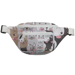 Cute Cats Seamless Pattern Fanny Pack by Bedest