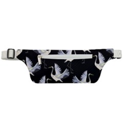 Crane Pattern Bird Animal Active Waist Bag by Bedest