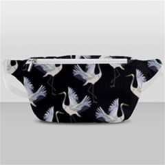 Crane Pattern Bird Animal Waist Bag  by Bedest