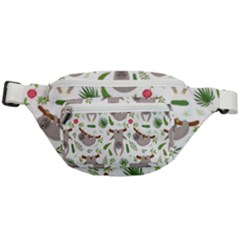 Seamless Pattern With Cute Sloths Fanny Pack by Bedest