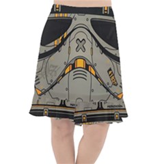 Stormtrooper Fishtail Chiffon Skirt by Cendanart