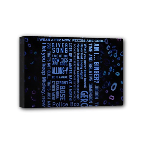 Doctor Who Tardis Mini Canvas 6  X 4  (stretched) by Cendanart