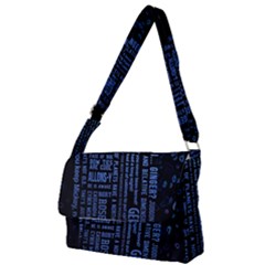 Doctor Who Tardis Full Print Messenger Bag (s) by Cendanart