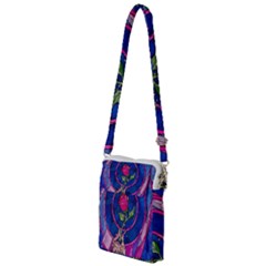 Enchanted Rose Stained Glass Multi Function Travel Bag by Cendanart