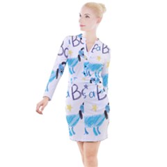 It s A Boy Button Long Sleeve Dress by morgunovaart