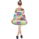 Supermarket Shelf Products Snacks Kids  Quarter Sleeve Shirt Dress View2