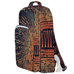 Data Abstract Abstract Background Background Double Compartment Backpack by Cendanart
