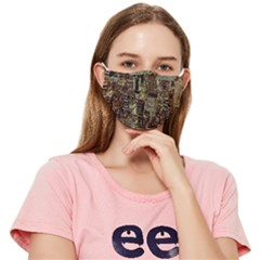 Photo New York City Skyscrapers Fitted Cloth Face Mask (adult) by Cendanart