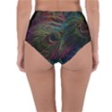 Peacock Feather Paradise Reversible High-Waist Bikini Bottoms View4