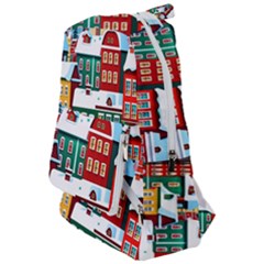 Christmas Background Design House Travelers  Backpack by Proyonanggan