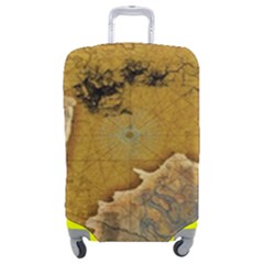 Vintage Map Of The World Continent Luggage Cover (medium) by Proyonanggan