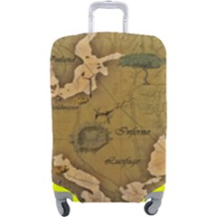 Map Geography Travel Global Luggage Cover (large) by Proyonanggan