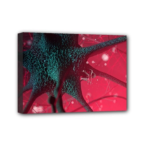 Coronavirus Corona Virus Mini Canvas 7  X 5  (stretched) by Cemarart