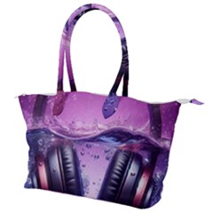 Headphones Sound Audio Music Radio Canvas Shoulder Bag by Hannah976