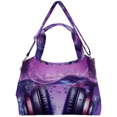 Headphones Sound Audio Music Radio Double Compartment Shoulder Bag by Hannah976