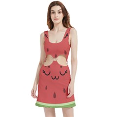 Watermelon Lock Love Velour Cutout Dress by Cemarart