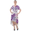 Flower-floral-design-paper-pattern-purple-watercolor-flowers-vector-material-90d2d381fc90ea7e9bf8355 Front Wrap High Low Dress View1