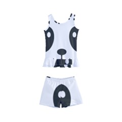 Cute Panda Love Animal Kids  Boyleg Swimsuit by Ndabl3x