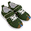 Peacock Feathers Tail Green Beautiful Bird Kids  Velcro Strap Shoes View3