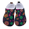 Skull Colorful Floral Flower Head Men s Sock-Style Water Shoes View1