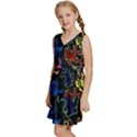 Dead Head Deadhead Grateful Dead Kids  Sleeveless Tiered Mini Dress View2