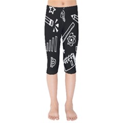 Knowledge Drawing Education Science Kids  Capri Leggings  by Proyonanggan