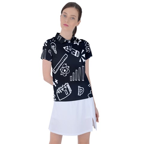 Knowledge Drawing Education Science Women s Polo T-shirt by Proyonanggan