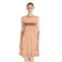 Peach Fuzz 2024 Sleeveless Waist Tie Chiffon Dress View1