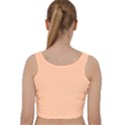 Peach Fuzz 2024 Velvet Racer Back Crop Top View2