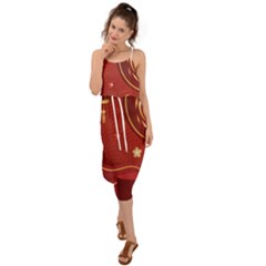 Holiday, Chinese New Year, Waist Tie Cover Up Chiffon Dress by nateshop