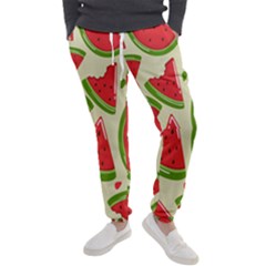 Cute Watermelon Seamless Pattern Men s Jogger Sweatpants by Grandong