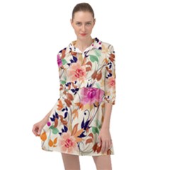 Abstract Floral Background Mini Skater Shirt Dress by nateshop