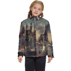 Braunschweig City Lower Saxony Kids  Puffer Bubble Jacket Coat by Cemarart