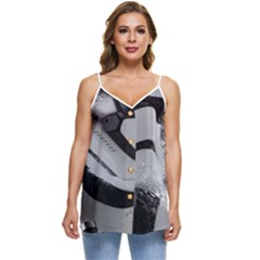 Stormtrooper Casual Spaghetti Strap Chiffon Top by Cemarart
