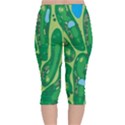 Golf Course Par Golf Course Green Velvet Capri Leggings  View2