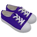 Ultra Violet Purple Kids  Low Top Canvas Sneakers View3