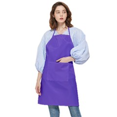 Ultra Violet Purple Pocket Apron by Patternsandcolors