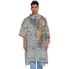 Iceland Aurora Borealis Men s Hooded Rain Ponchos by Proyonanggan