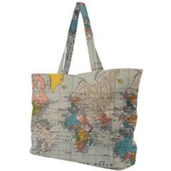 Vintage World Map Simple Shoulder Bag by Proyonanggan