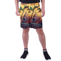 Art Paint Landscape Mountain Men s Pocket Shorts by Cemarart