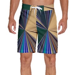 Leaves Plant Foliage Green Men s Beach Shorts by Cemarart