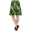 Banana leaves pattern Fishtail Chiffon Skirt View2