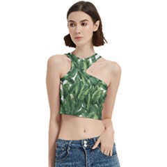 Tropical Leaves Cut Out Top by goljakoff